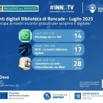 Eventi digitali a Roncade – Biblioteca Comunale – Luglio 2025